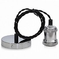 Светильник подвесной Sun Lumen RETRO-1 с кольцом Е27 Хром картинка 